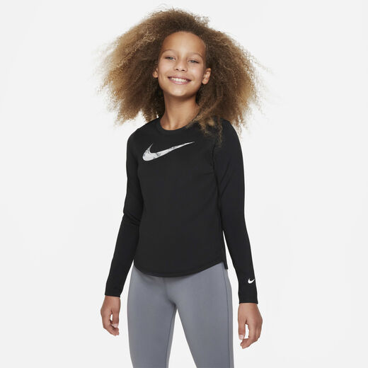 Kids' Long Sleeves Shirts Sale-Nike, Nike Dri-FIT One, Older Kids' (Girls') Long-Sleeve Top