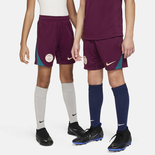 Psg Jordan Shorts-Jordan, Paris Saint-Germain Strike, Older Kids' Jordan Dri-FIT Football Knit Shorts