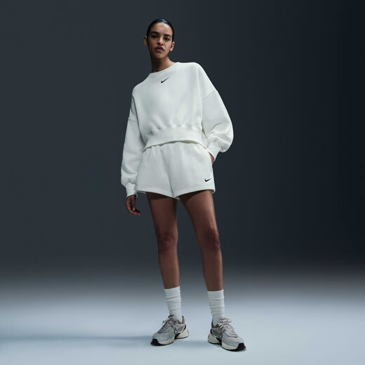 Shorts-Nike, Nike Sportswear Phoenix Fleece, Women's High-Waisted Loose Shorts Shorts-Nike, Nike Sportswear Phoenix Fleece, Women's High-Waisted Loose Shorts