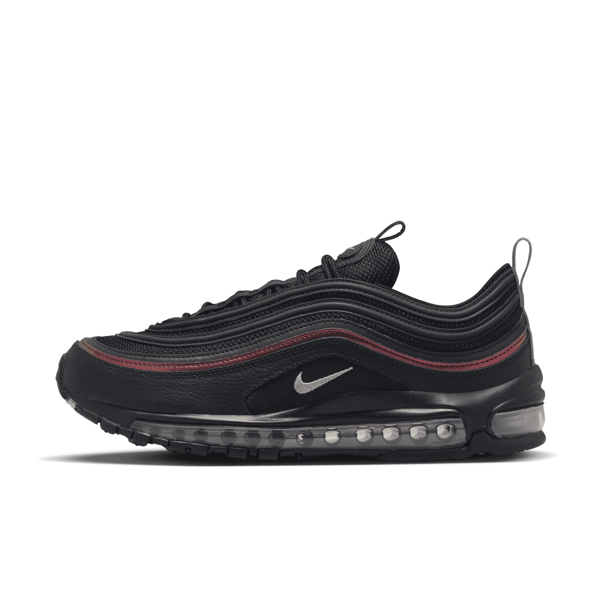 Black air max best sale 97 with red