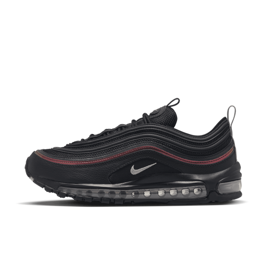 Silver and red top nike air max 97