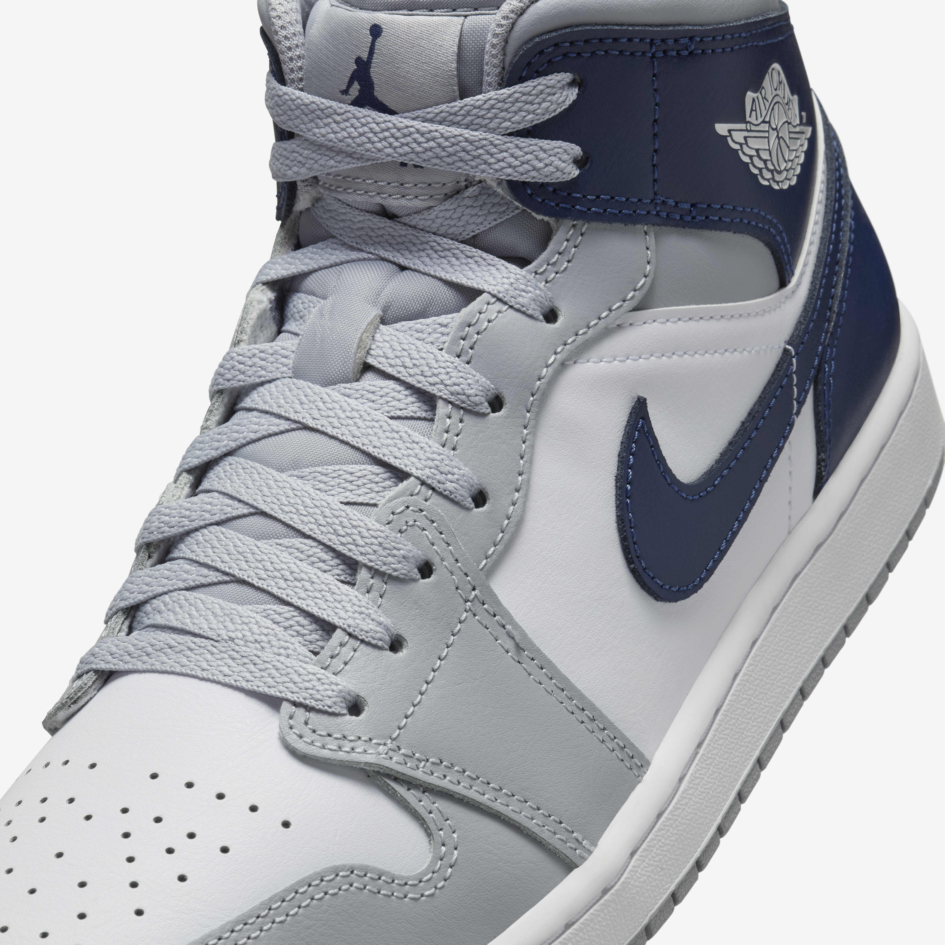 Navy and white jordans shop