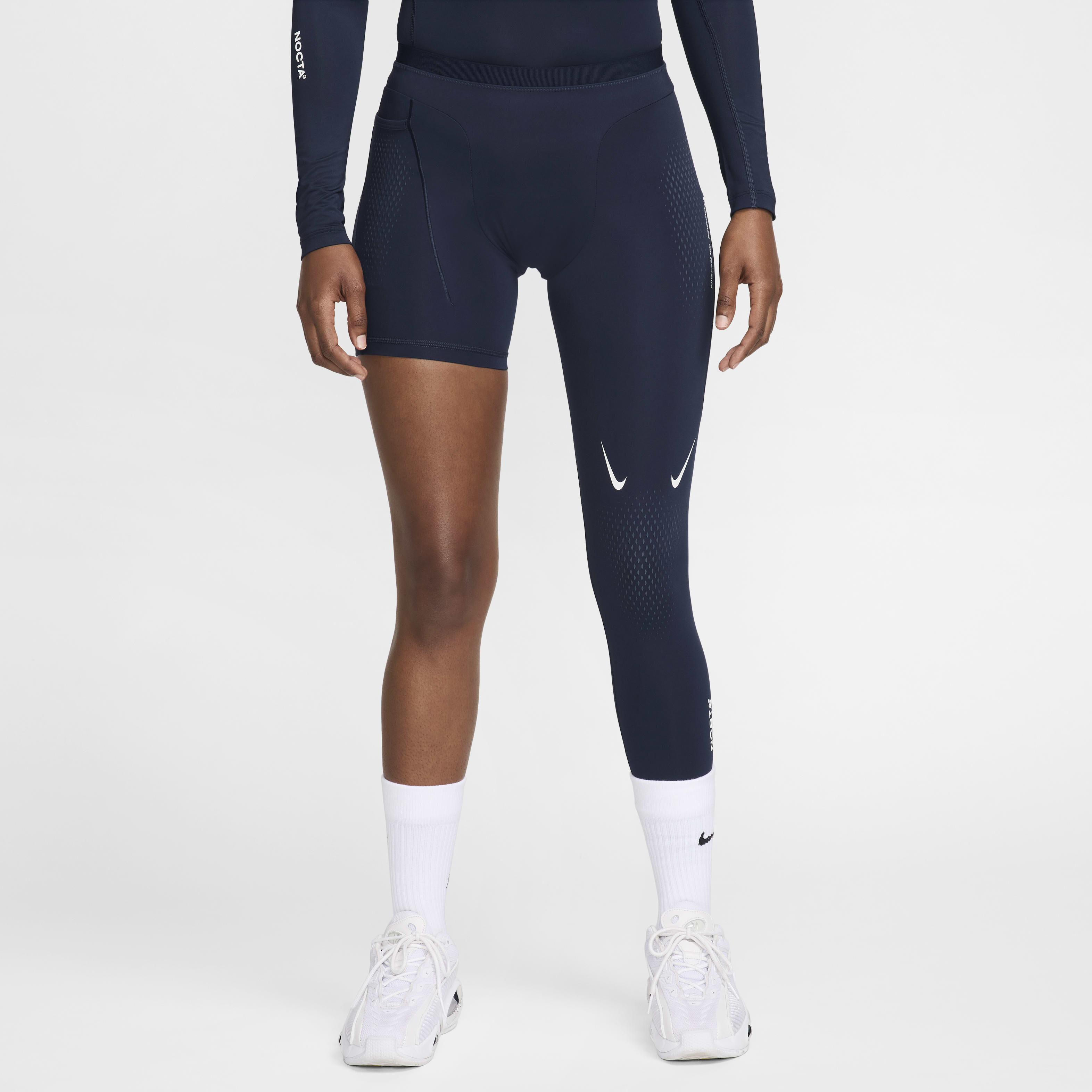 Buy NOCTA Men's Single-Leg Basketball Tights (Left) - University Red/White  | Nike UAE Official