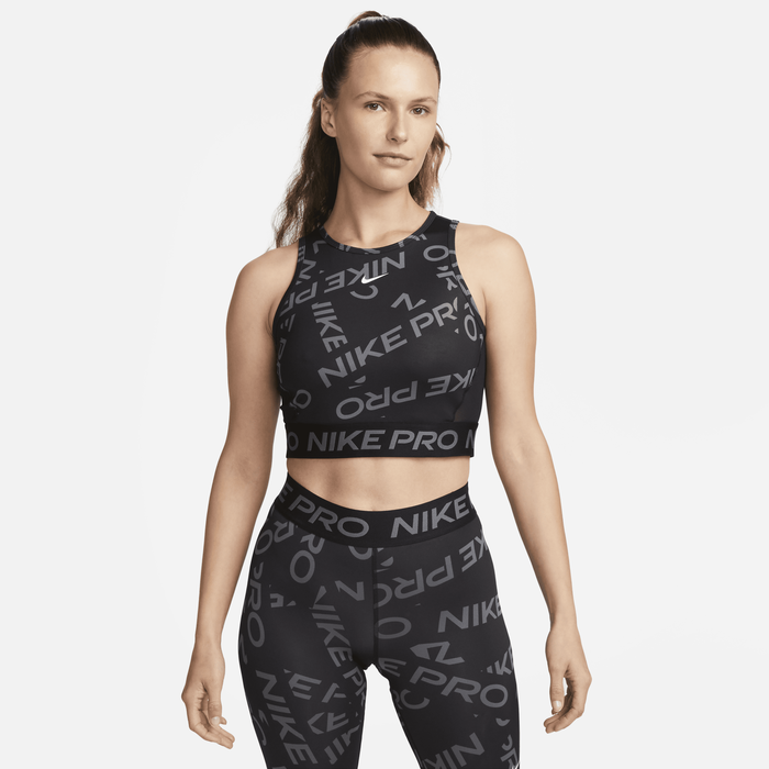 Nike pro crop top sales