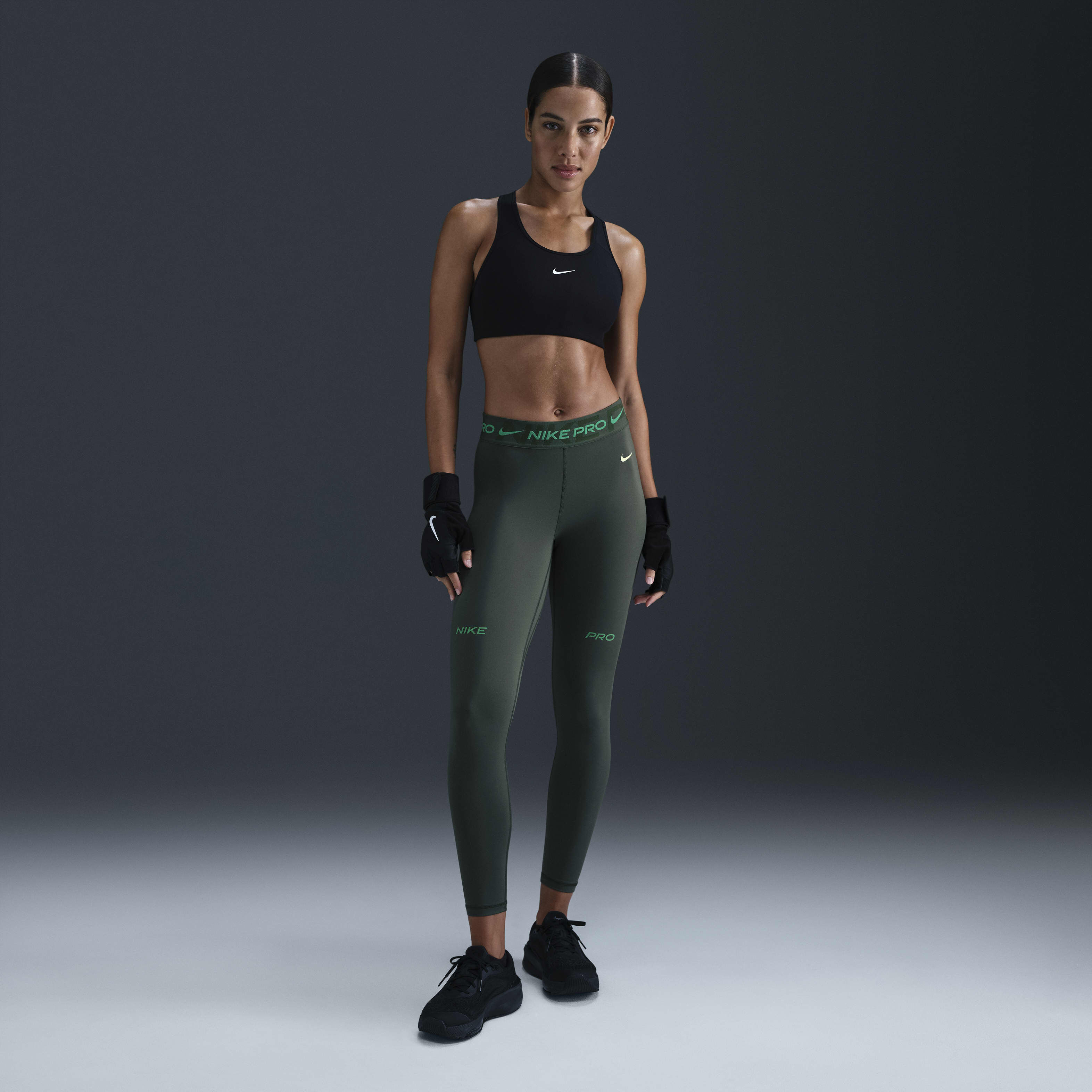 Buy Nike Pro Women s Mid Rise 7 8 Graphic Leggings Nike UAE Official