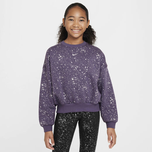 Cozy and Shine Packs-Nike, Nike Sportswear Club Fleece, Older Kids' (Girls') Crew-Neck Sweatshirt