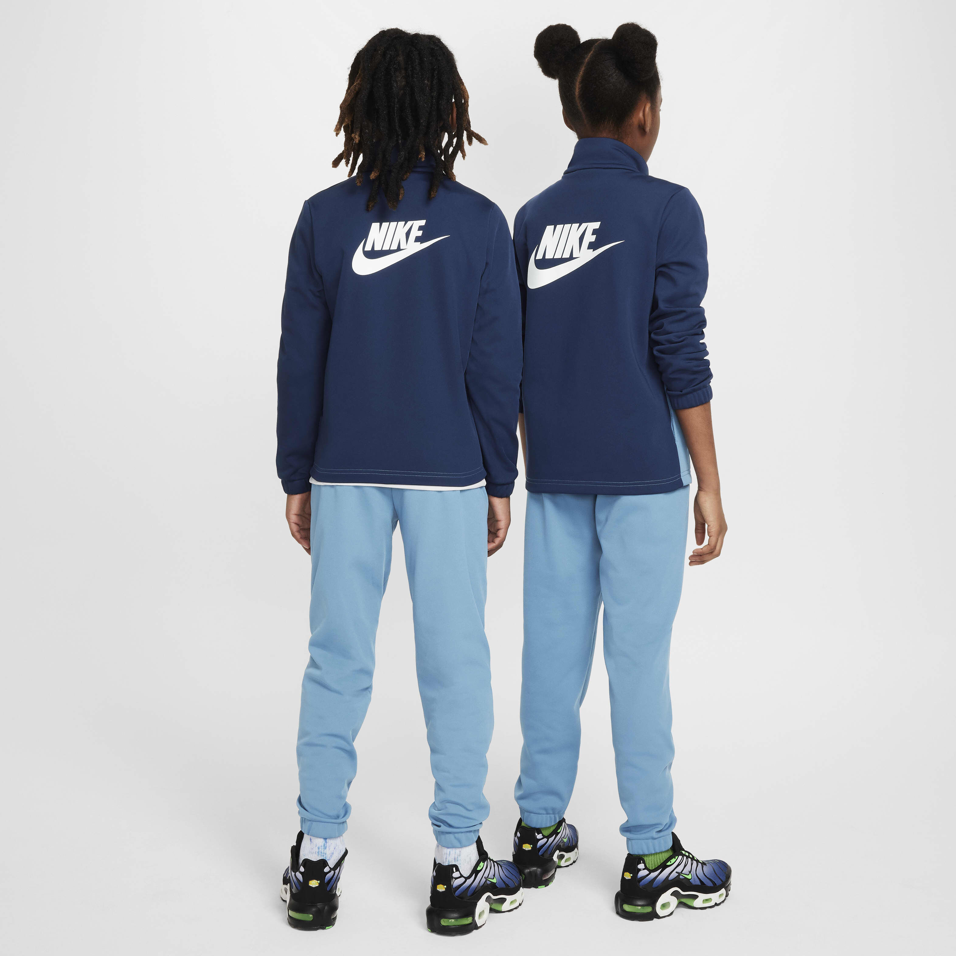 Blue nike tracksuit kids deals