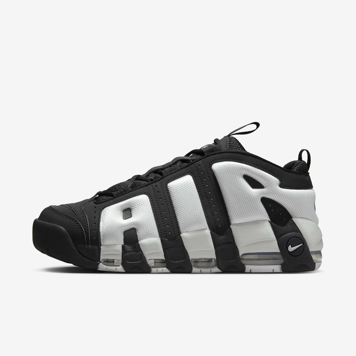 Buy Nike Air More Uptempo Low Men's Shoes Black/Metallic Silver