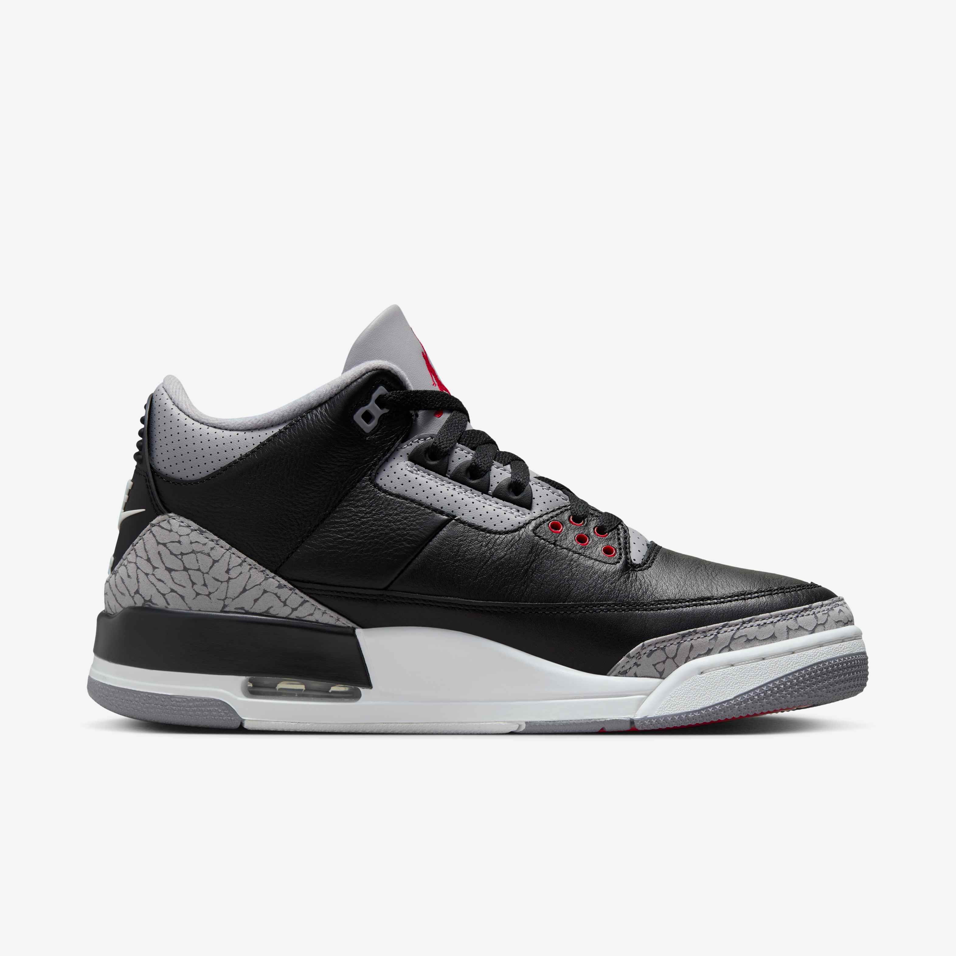 Buy Air Jordan 3 Retro Black Cement Men s Shoes Black Cement Grey Summit White Fire Red Nike UAE Official