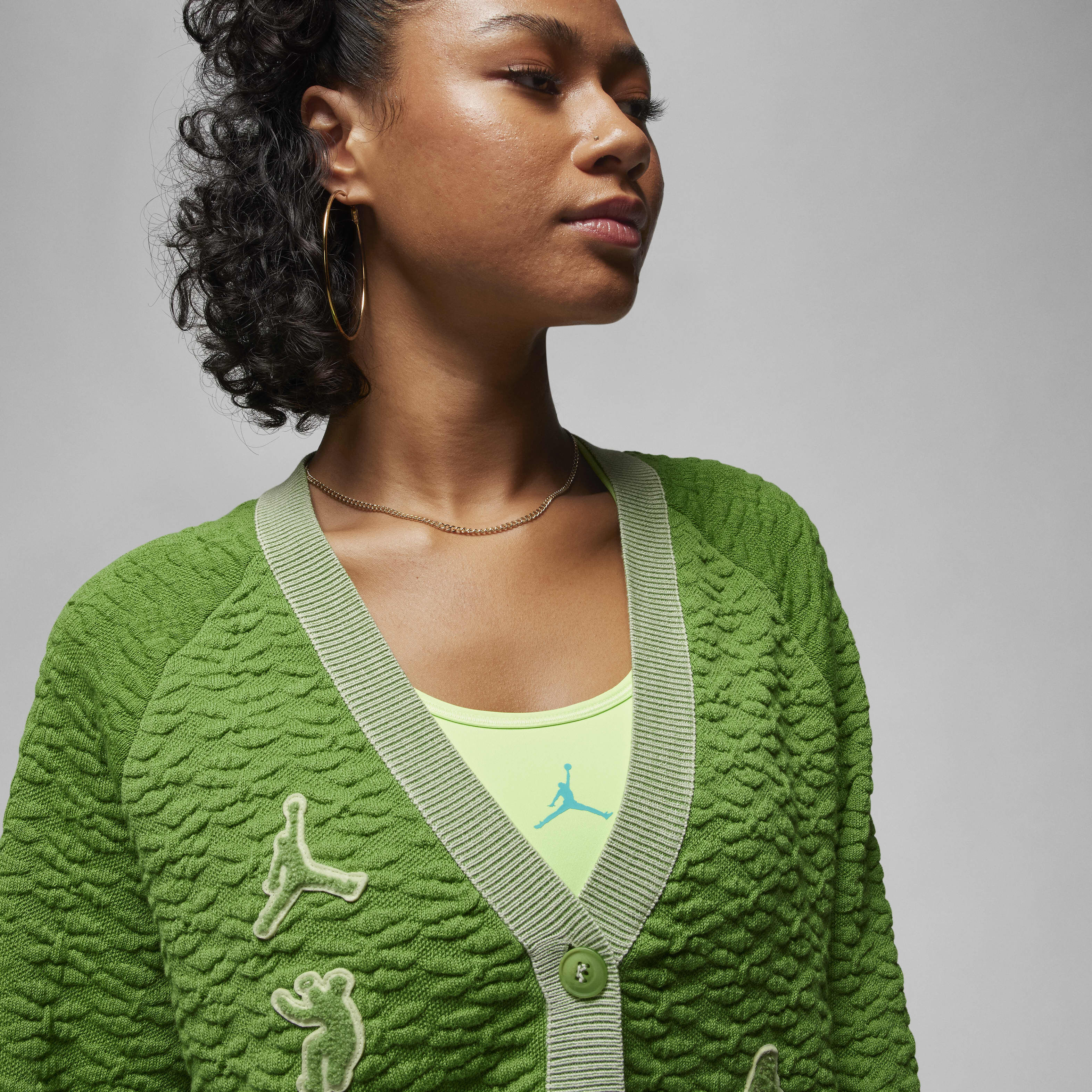 Buy Jordan x UNION x Bephies Beauty Supply Women's Cardigan -  Chlorophyll/Lime Ice | Nike UAE Official