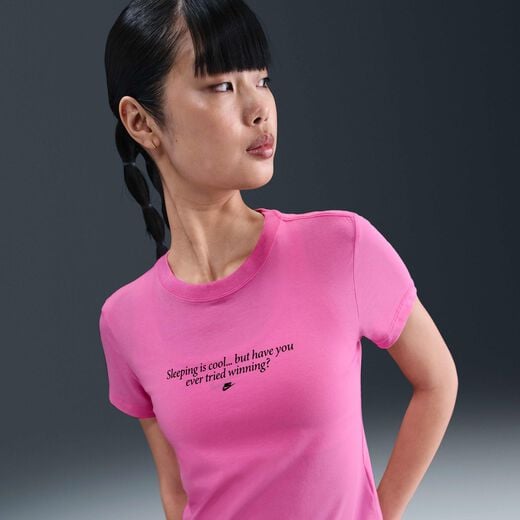 Women's Clothing-Nike, Nike Sportswear Chill Knit, Women's Slim T-Shirt