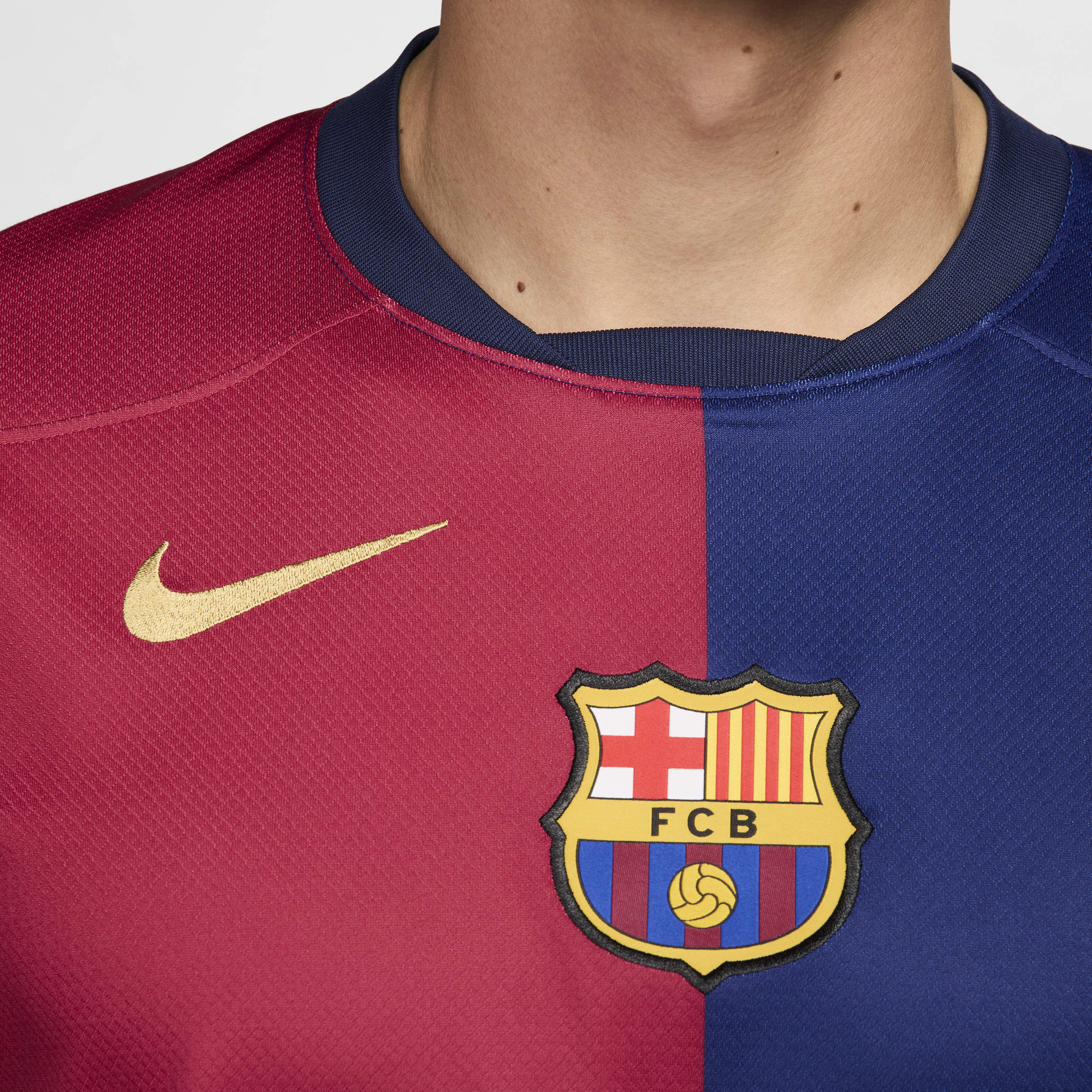 Buy F.C. Barcelona 2024 25 Stadium Home Men s Nike Dri FIT Football Replica Shirt Nike UAE Official