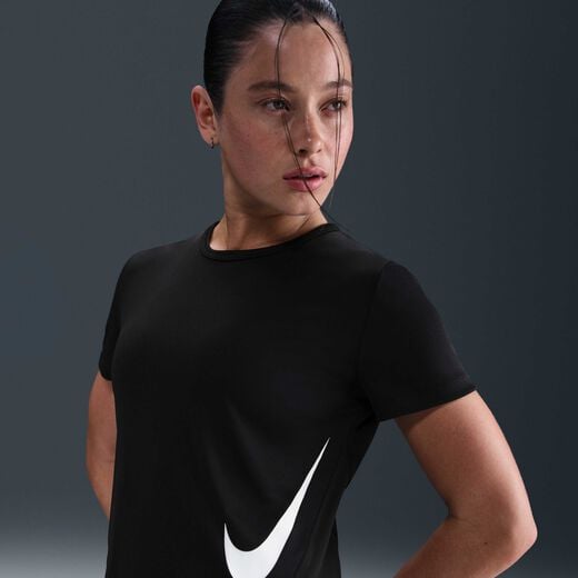 Tempo-Nike, Nike Tempo Swoosh, Women's Dri-FIT Short-Sleeve Running Top Tempo-Nike, Nike Tempo Swoosh, Women's Dri-FIT Short-Sleeve Running Top