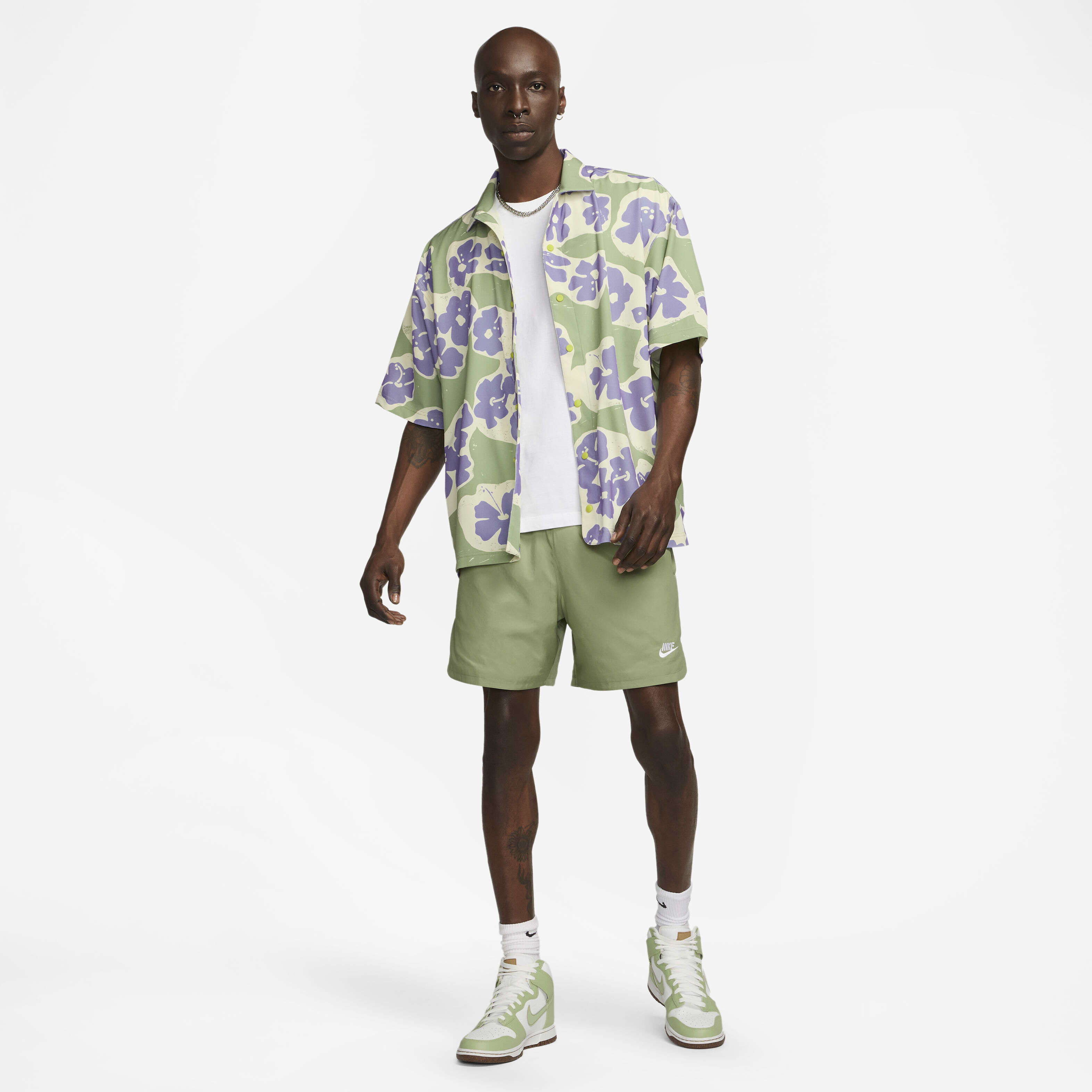 Buy Naomi Osaka Short-Sleeve Button-Down Top - Oil Green