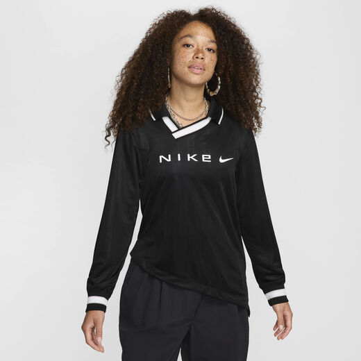 Women's Kits & Jerseys Sale-Nike, Nike Sportswear Collection, Women's Dri-FIT Jacquard Long-Sleeve Jersey