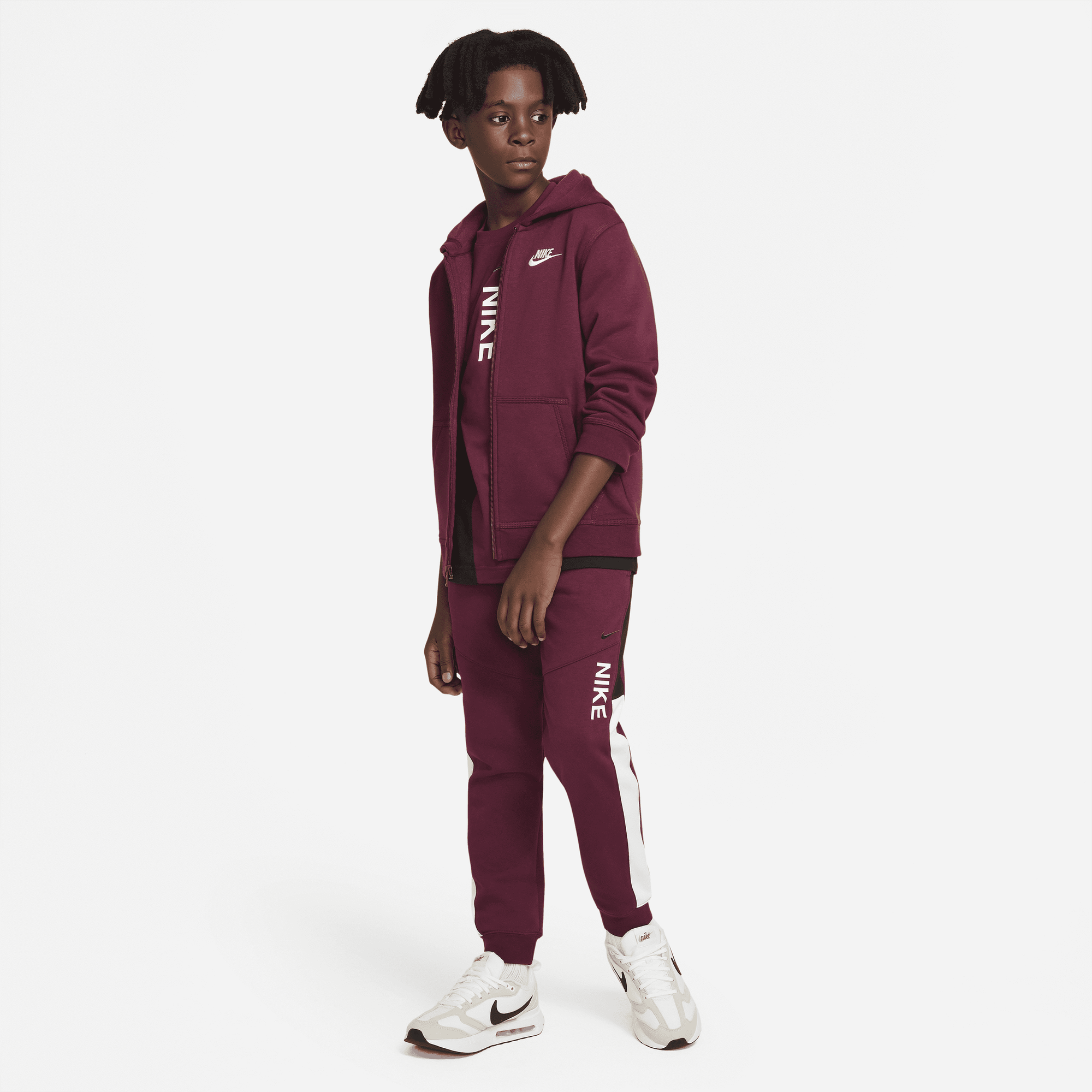 Nike joggers maroon best sale