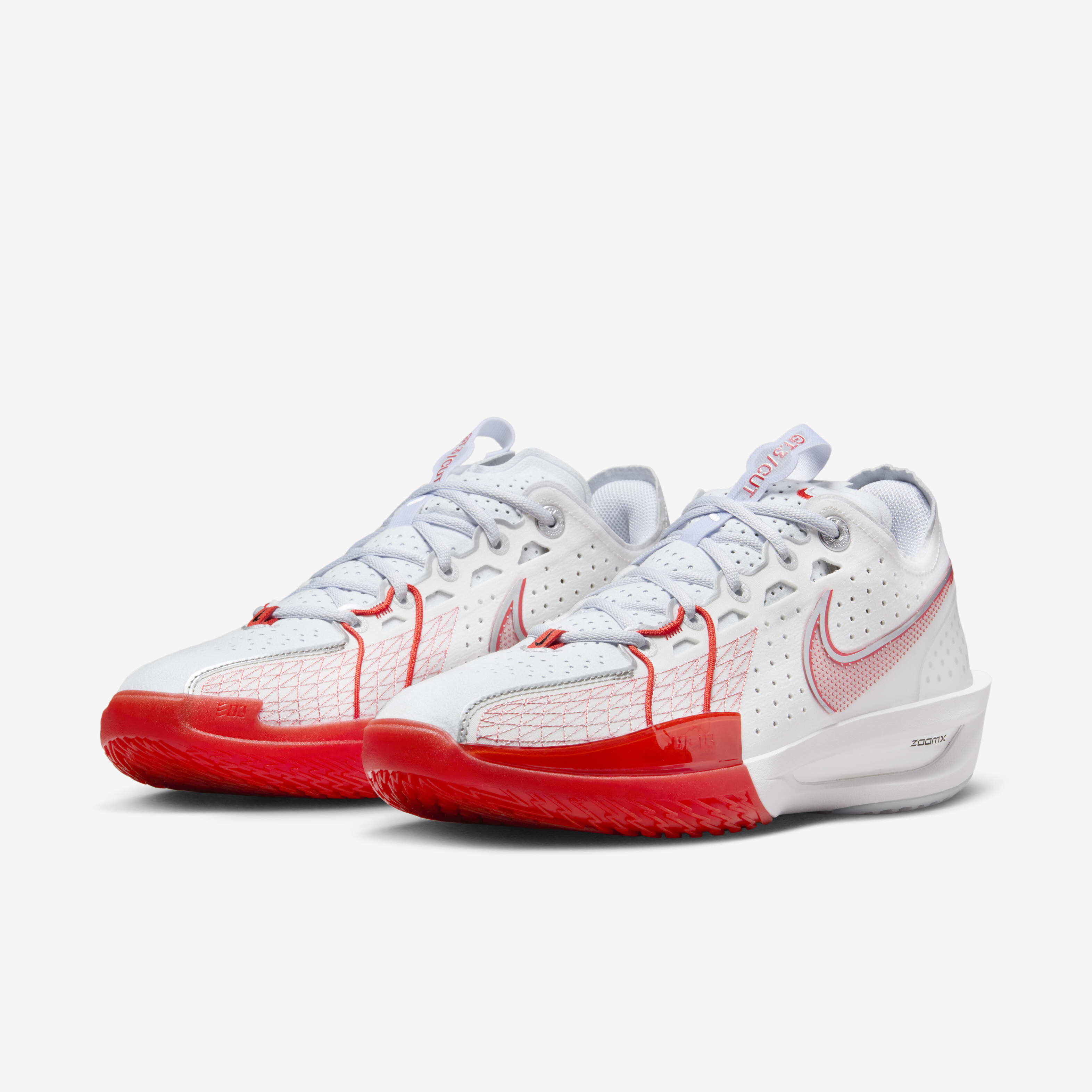 Nike ★ Air Zoom GT Cut 3 EP Summit White Picante Red Buy Nike G.T. Cut 3 Basketball Shoes - Summit White/Picante