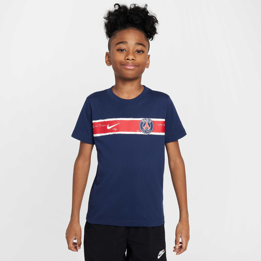 Kids' Short Sleeves Shirts-Nike, Paris Saint-Germain Heritage, Older Kids' Nike Football T-Shirt Kids' Short Sleeves Shirts-Nike, Paris Saint-Germain Heritage, Older Kids' Nike Football T-Shirt