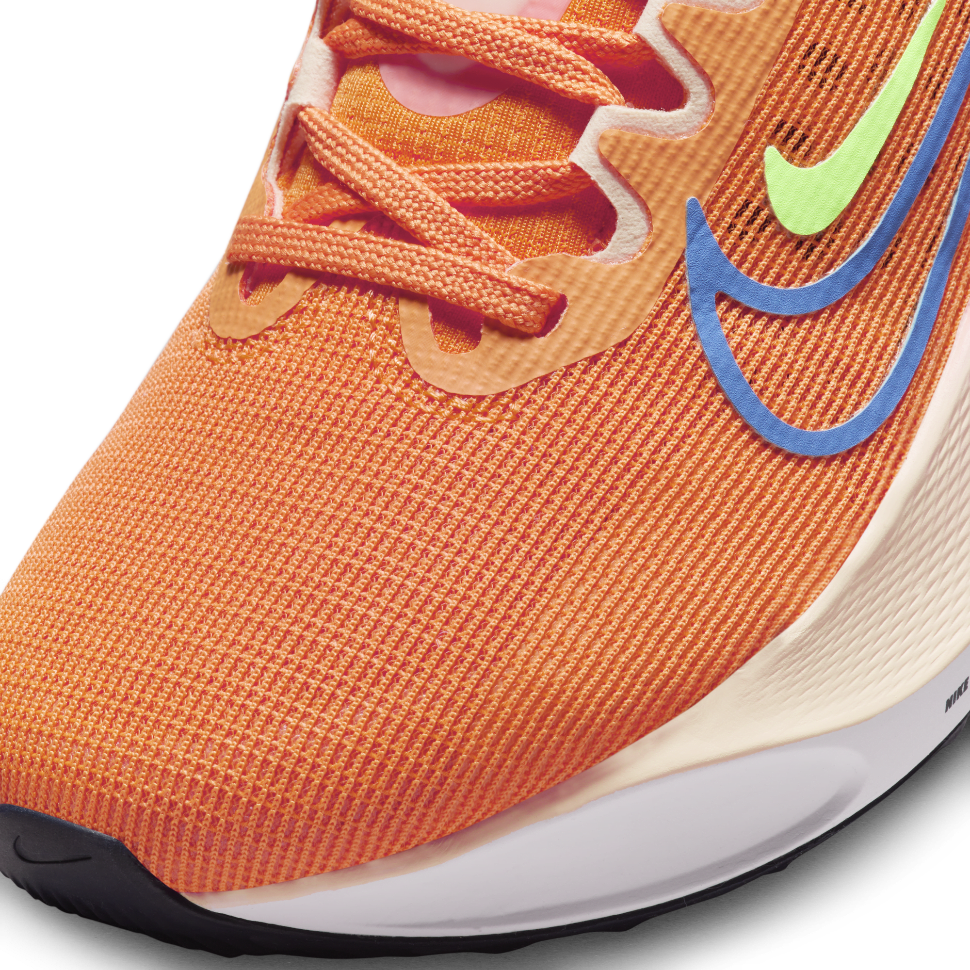 Orange nike running store shoes