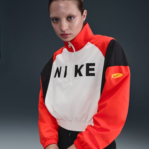 Women's Jackets & Gilets-Nike, Nike Sportswear, Women's Woven Lightweight 1/4-Zip Jacket