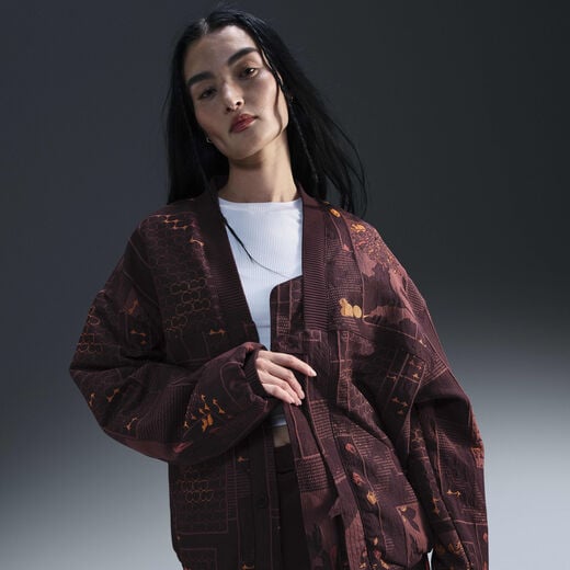 Burgundy-Nike, Naomi Osaka, Jacquard Jacket