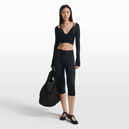 Trousers & Tights-Nike, NikeSKIMS Satin Shine, Women's High-Waisted 43cm (approx.) Leggings with Drawstring