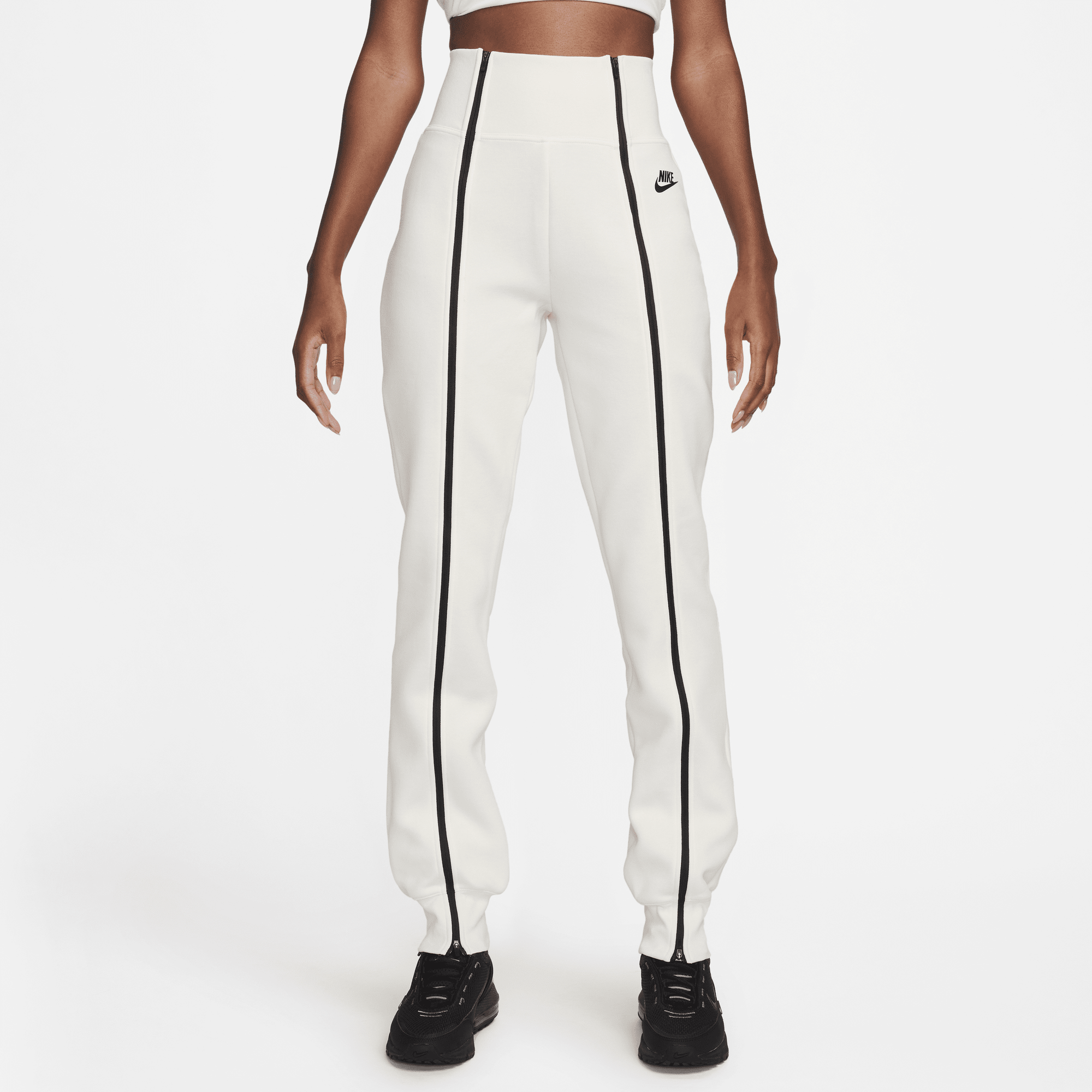 Nike tech fleece pants women's grey store