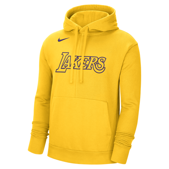 Shop Los Angeles Lakers Courtside Men s Nike NBA Fleece Pullover