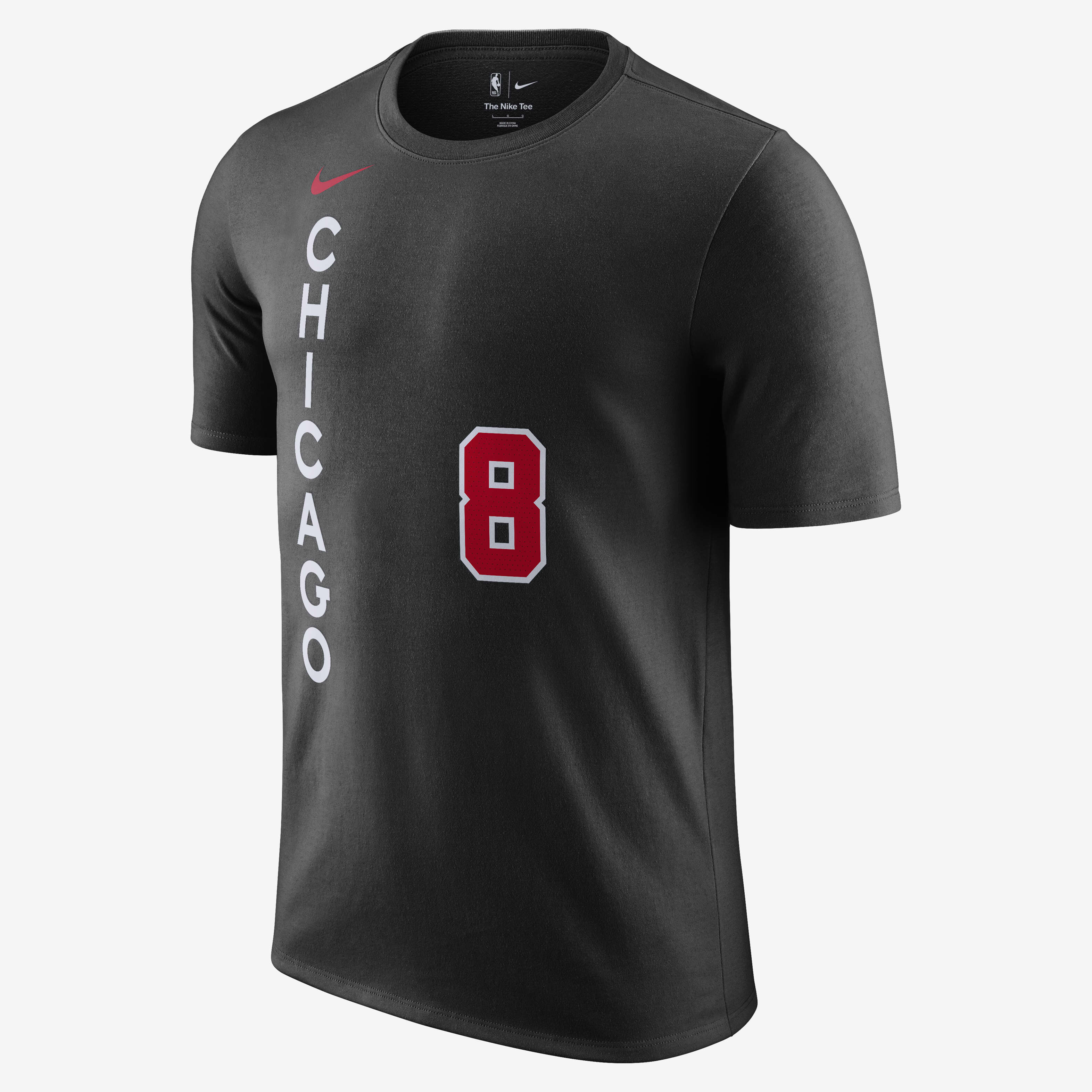 Buy Zach Lavine Chicago Bulls City Edition Men s Nike NBA T Shirt Black Nike UAE Official