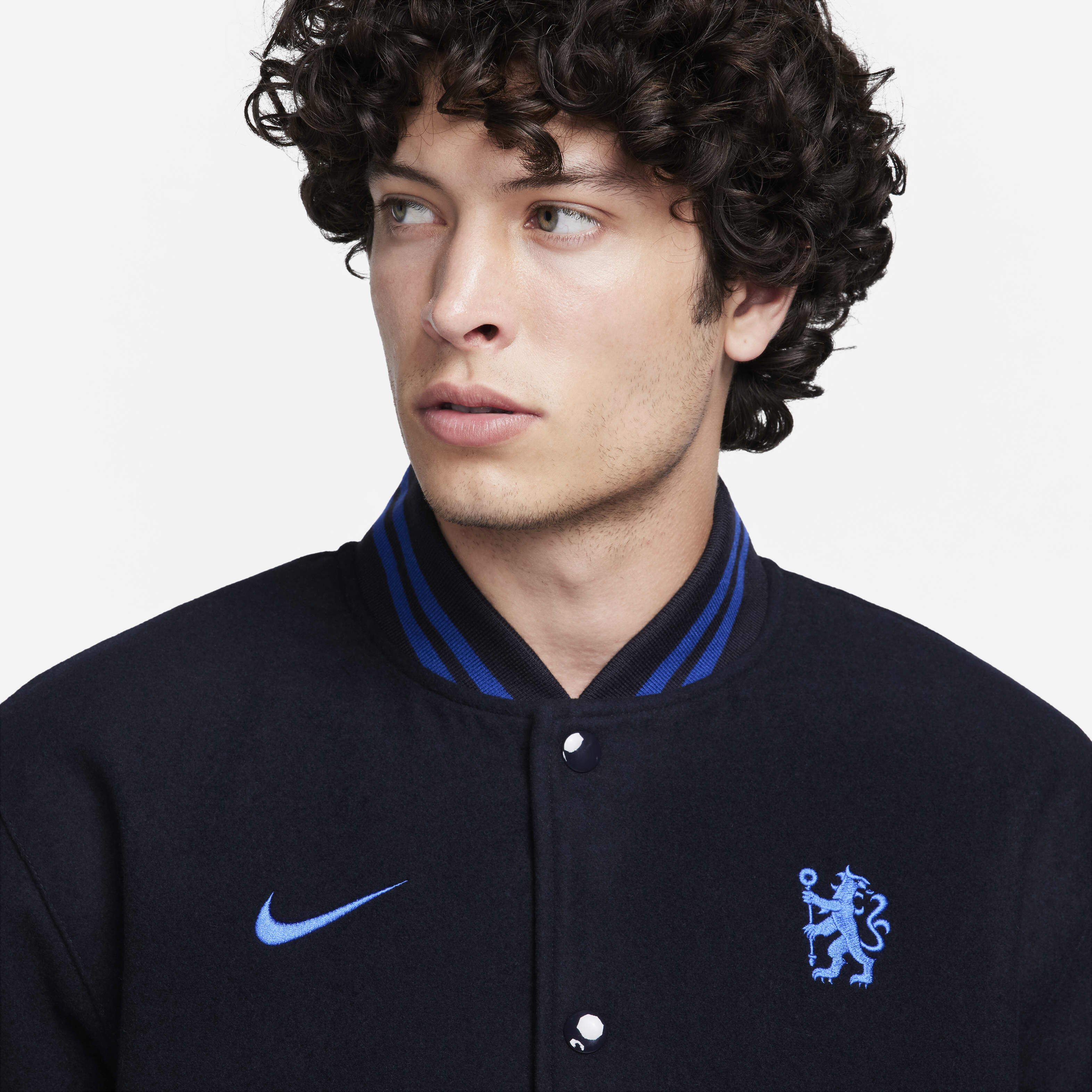 Buy Chelsea F.C. Men s Nike Football Varsity Jacket Nike UAE Official
