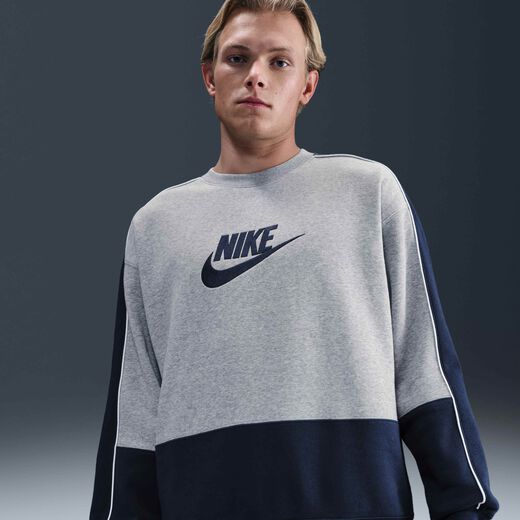 Hoodies & Sweatshirts-Nike, Nike Club, Men's Fleece Crew-Neck Sweatshirt