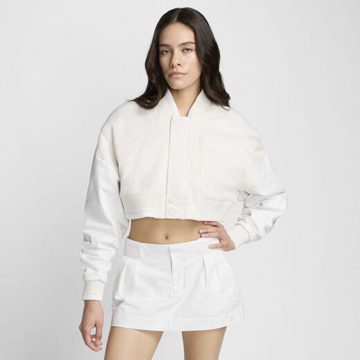 Jackets & Gilets-Nike, Nike Sportswear Destroyer, Women's Cropped Canvas Jacket