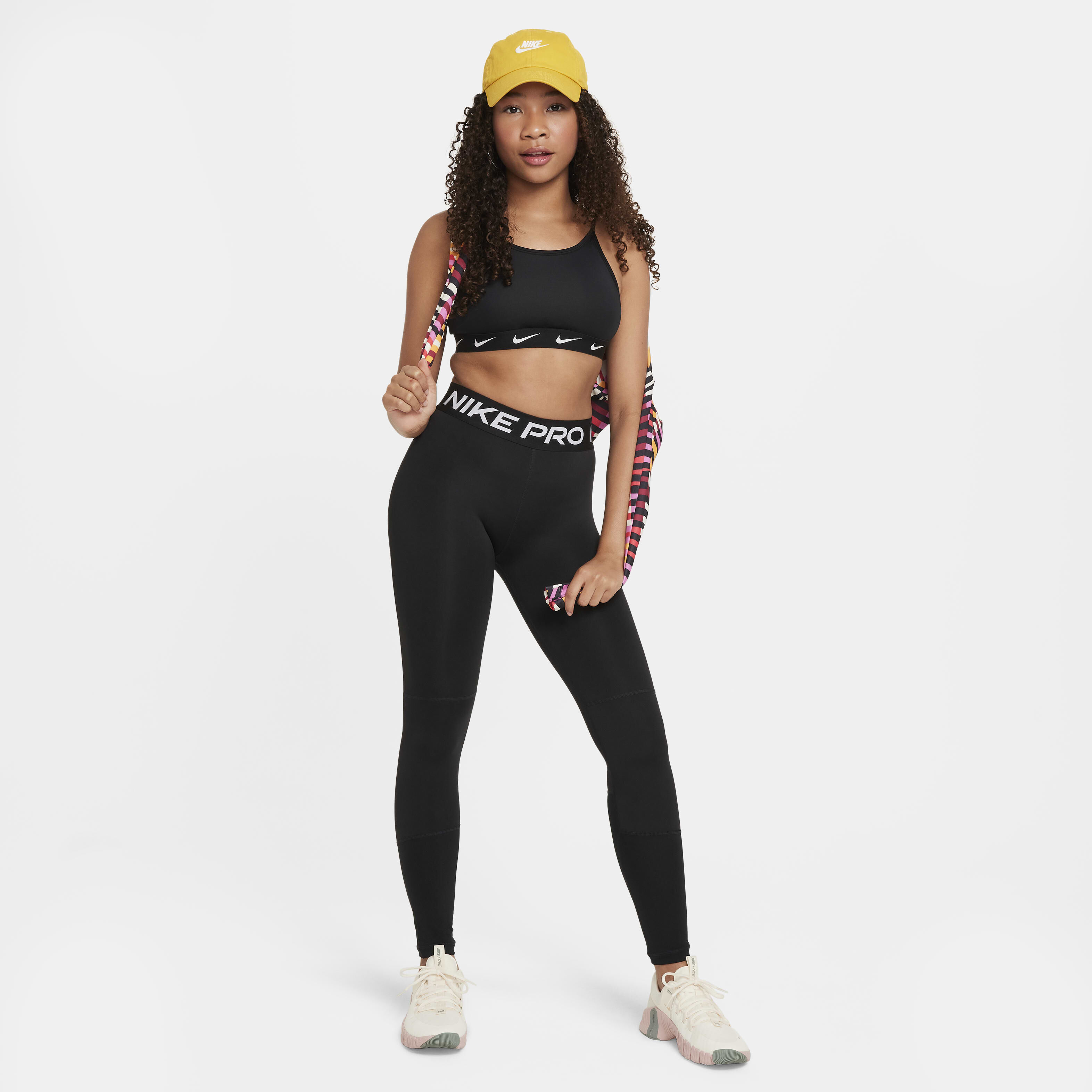 Buy Nike Pro Dri FIT Older Kids Girls Leggings Nike UAE Official