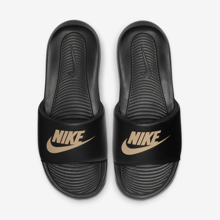Buy Nike Victori One Men's Slides Black/Black/Metallic Gold