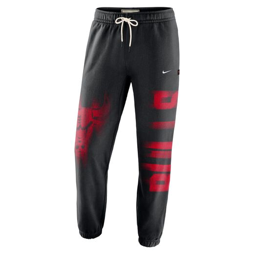 Trousers & Tights-Nike, Chicago Bulls Standard Issue, Men's Therma-FIT Fleece Basketball Pants