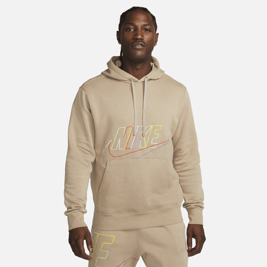 White nike top hoodie mens