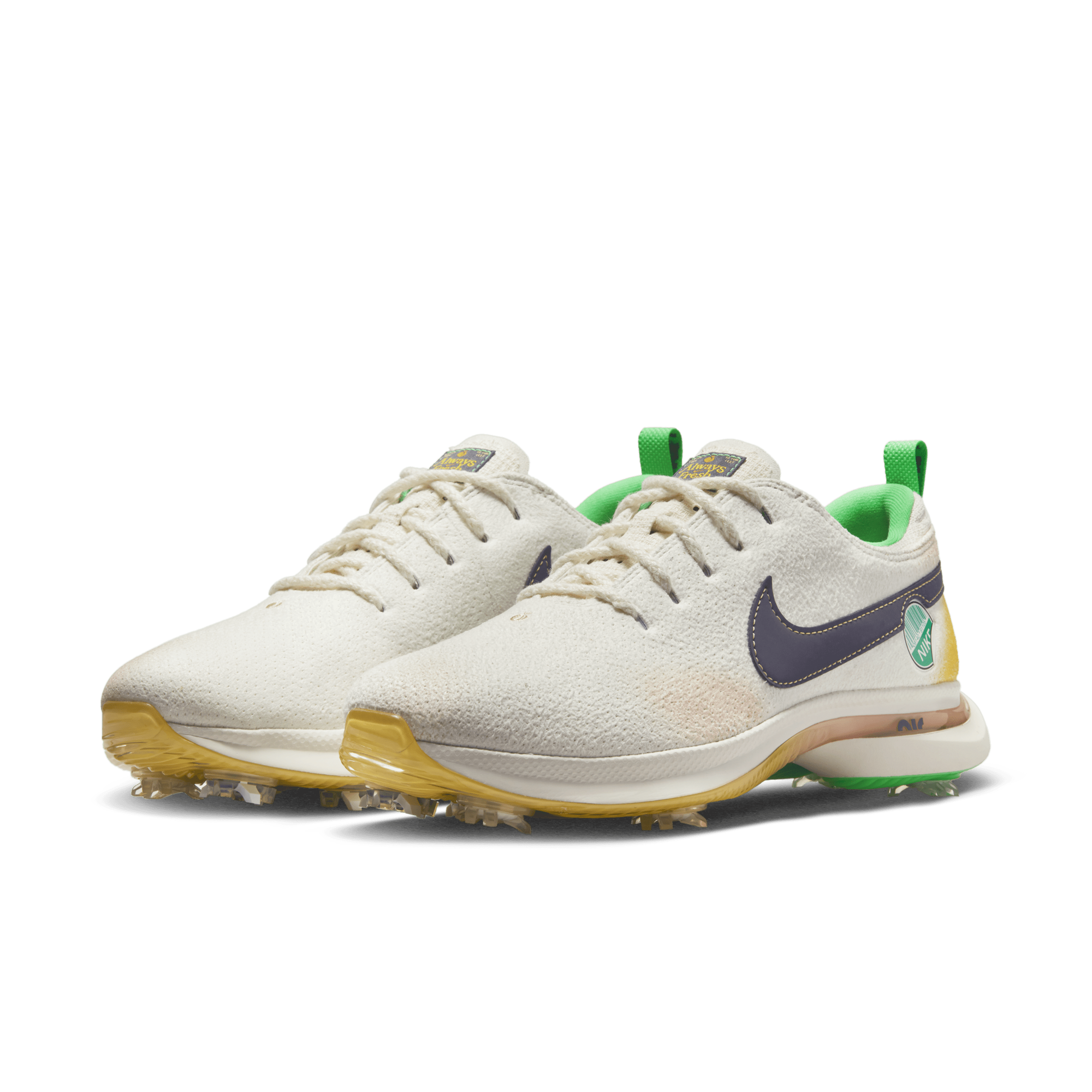 Gold nike clearance golf shoes