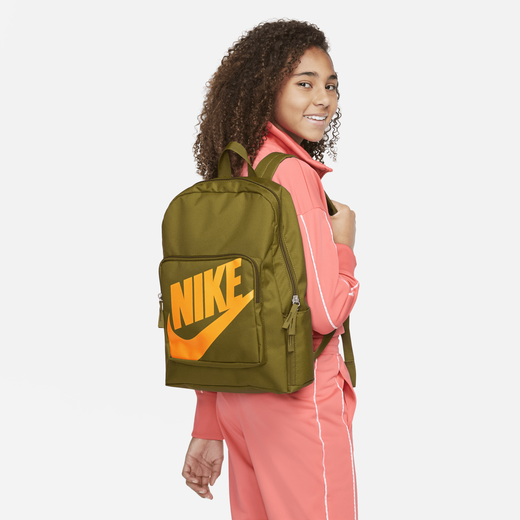 Olive green store nike backpack