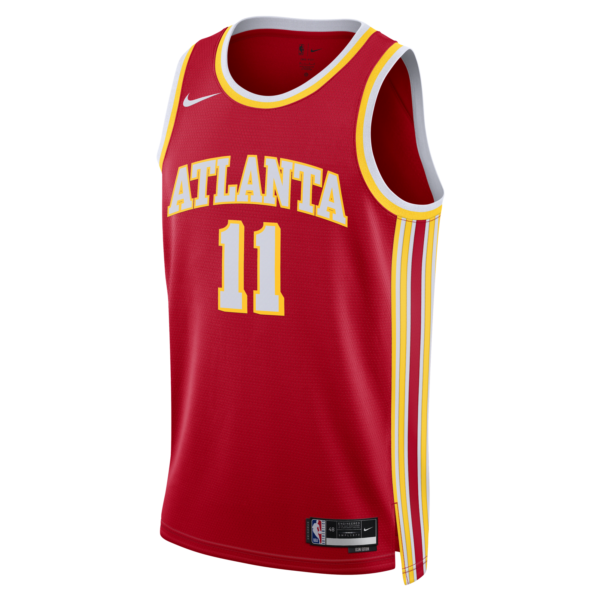 Shop Atlanta Hawks Icon Edition 2022 23 Nike Dri FIT NBA Swingman