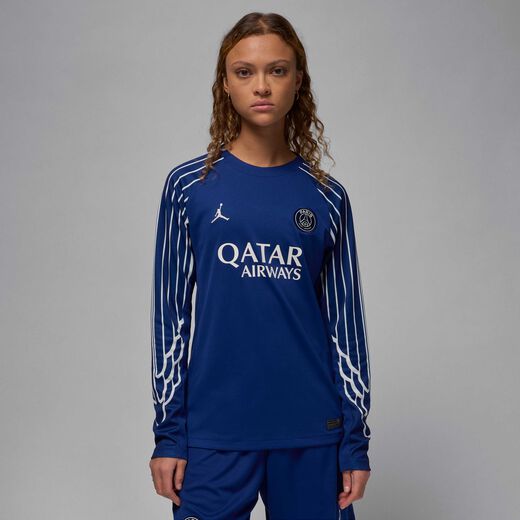 Football-JRDN, Paris Saint-Germain 2024/25 Stadium Fourth, Women's Jordan Dri-FIT Football Replica Long-Sleeve Shirt