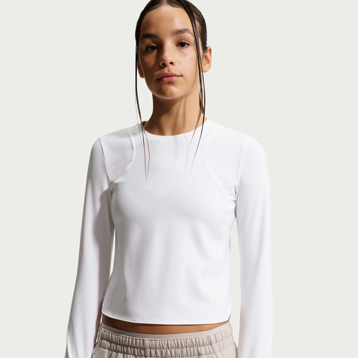 Kids MAVN Collection-Nike, Nike MAVN, Girls' Dri-FIT Ribbed Long-Sleeve Top