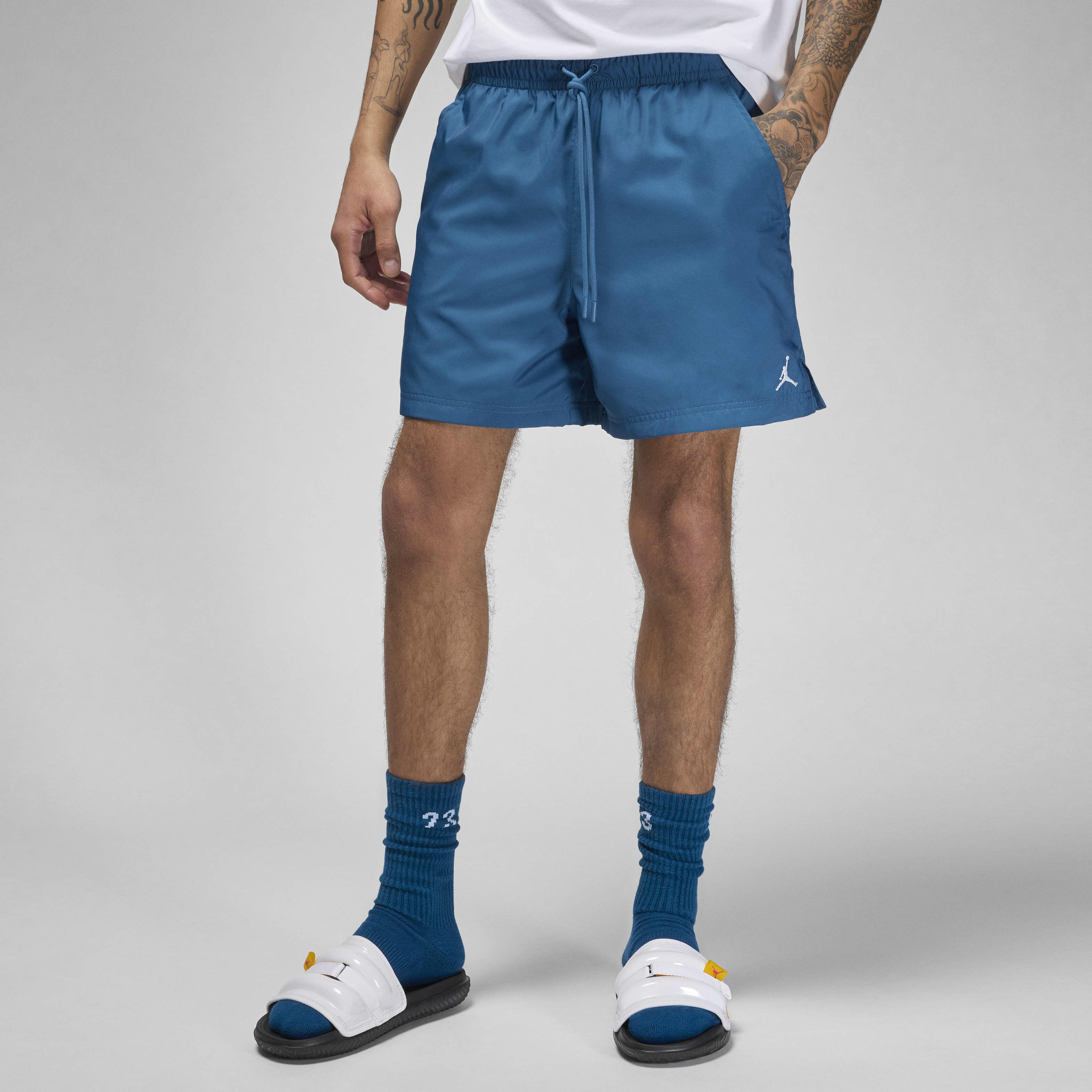 Blue jordan shorts discount