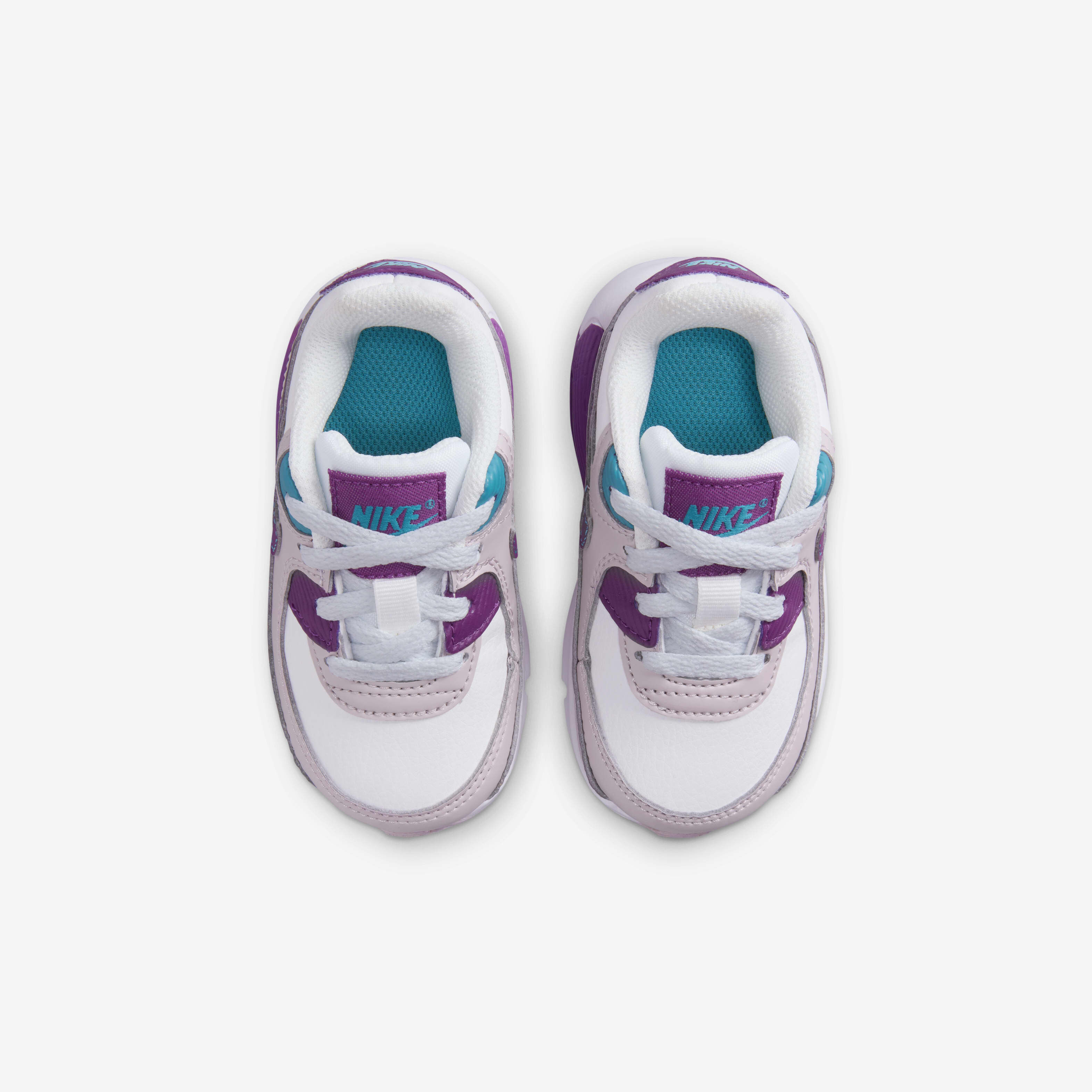 Buy Nike Air Max 90 LTR Baby/Toddler Shoes - Summit White/Platinum  Violet/Aquamarine/Viotech | Nike UAE Official