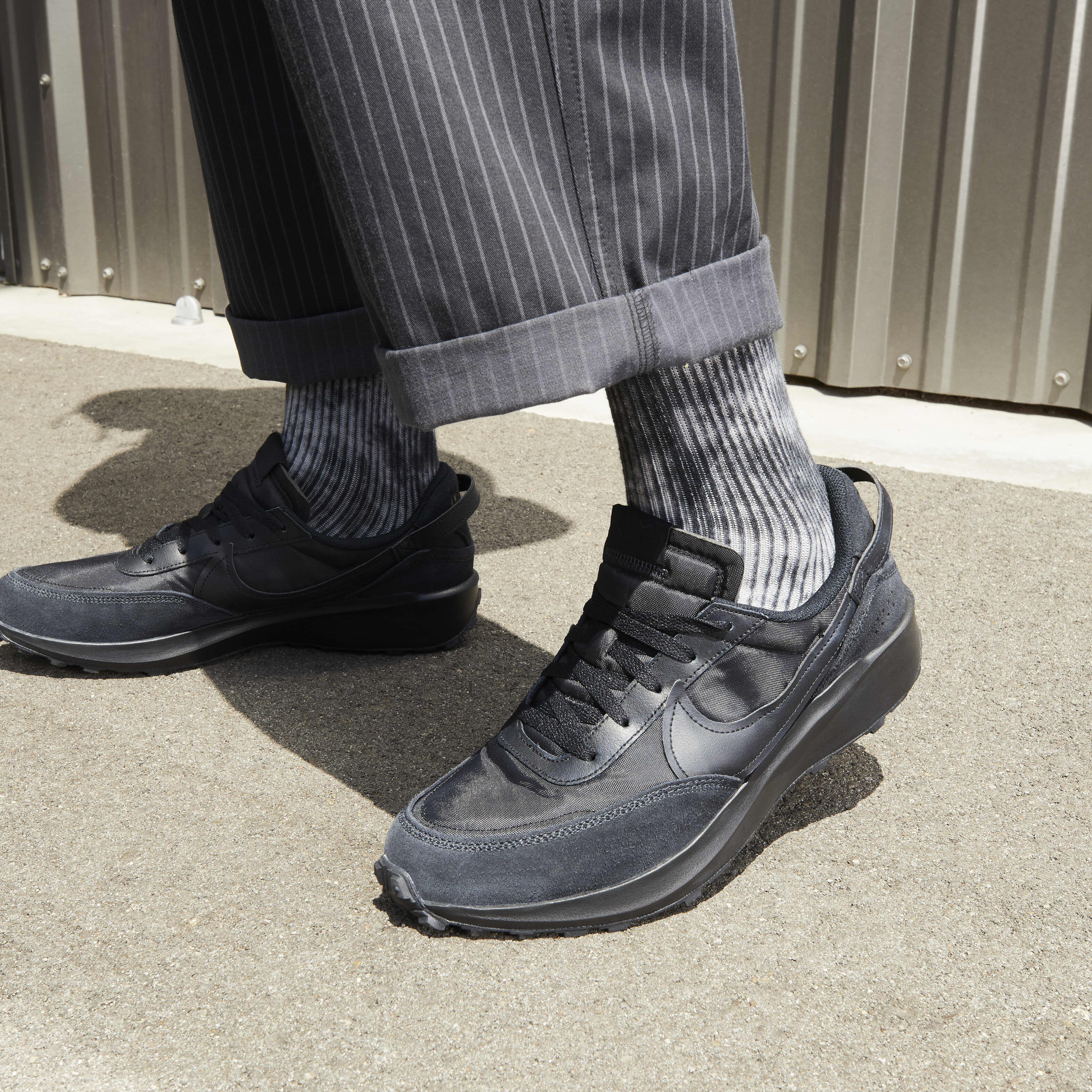 Buy Nike Waffle Debut Men's Shoes Black/Off-Noir/Anthracite