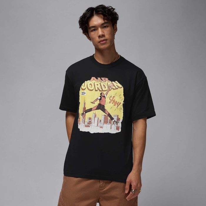 Buy Jordan Men's Comic T-Shirt - Black/White @ Nike UAE