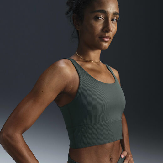 Infinisoft-Nike, Nike Zenvy Rib, Women's Light-Support Padded Longline Sports Bra