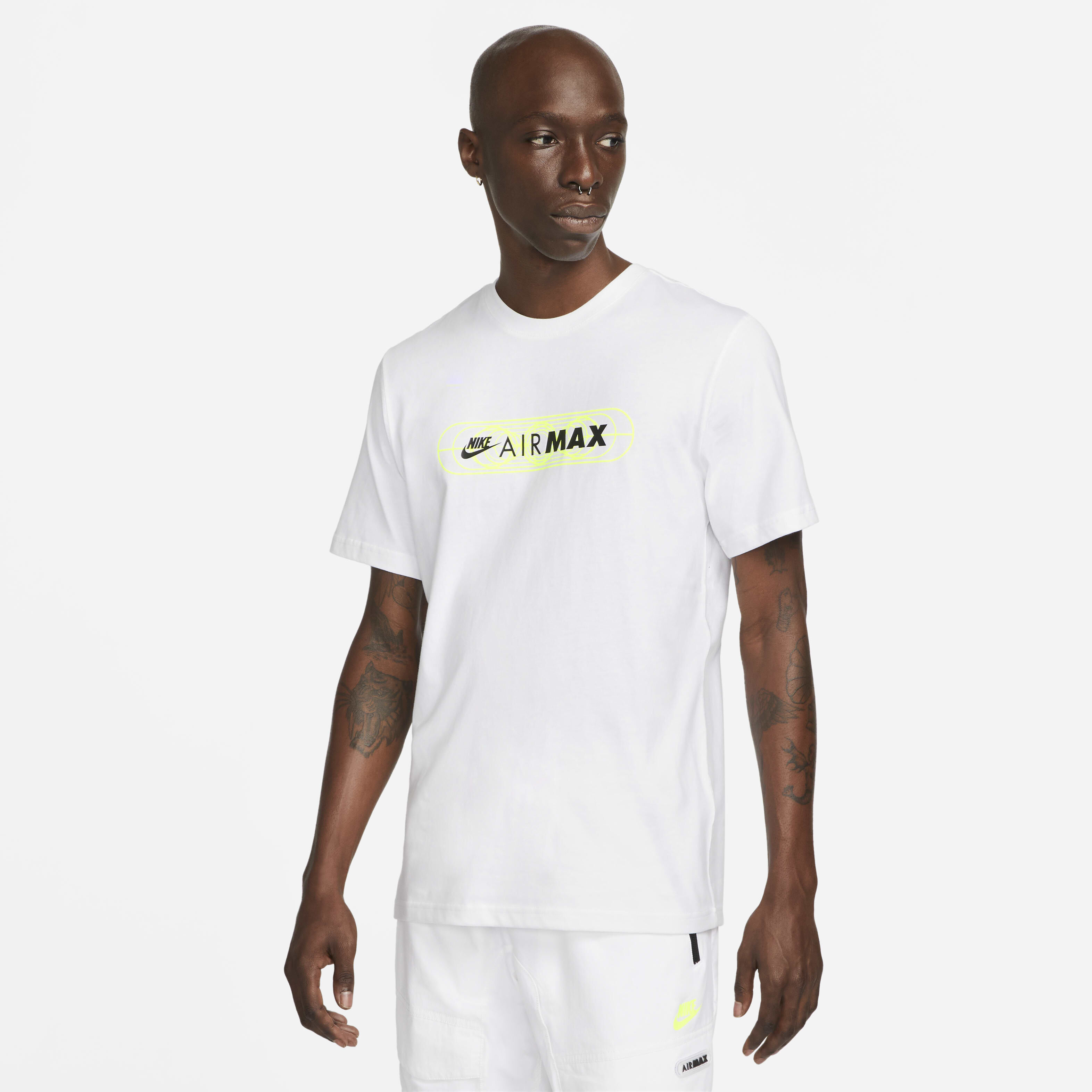 Buy Nike Sportswear Air Max Men s T Shirt White Volt Nike UAE Official