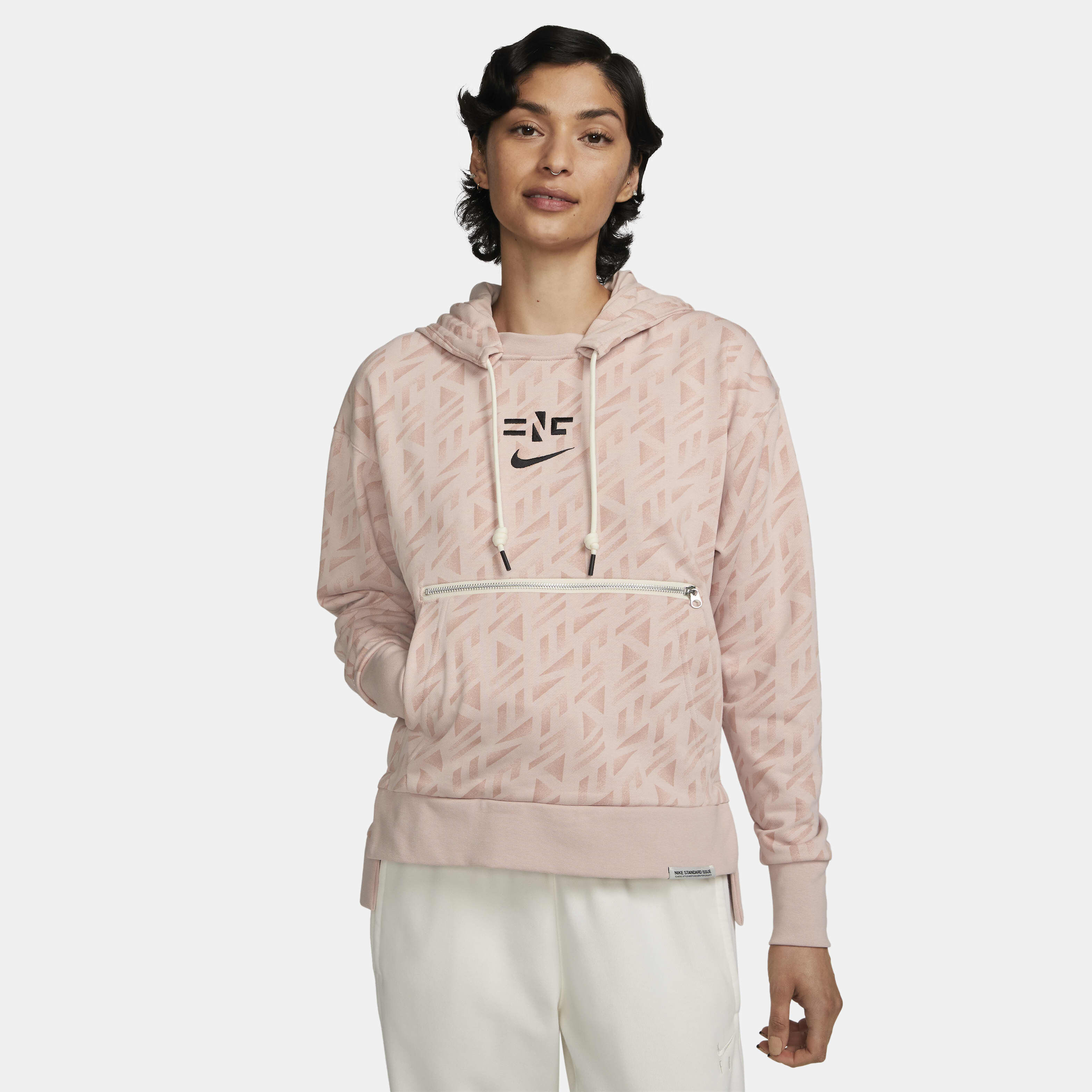 Buy England Standard Issue Women s Nike Dri FIT Pullover Hoodie Pink Oxford Black Nike UAE Official