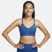 Nike Indy Women Laser Blue Light S Padded V-Neck Sports Bra (DN4181-446)  Size 1X