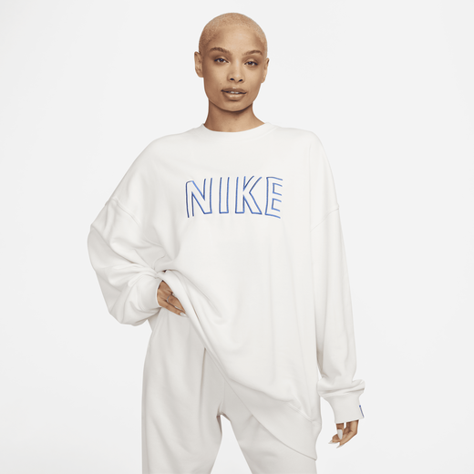 Nike Sportswear Plush Women's Oversized Crew-Neck Mod Crop Sweatshirt.